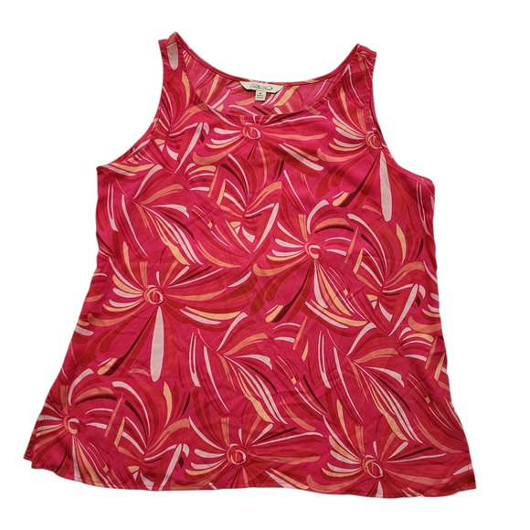 PIONEER Tops - The Pioneer Women's Scoop Neck Tank Casual Printed Top Size Medium